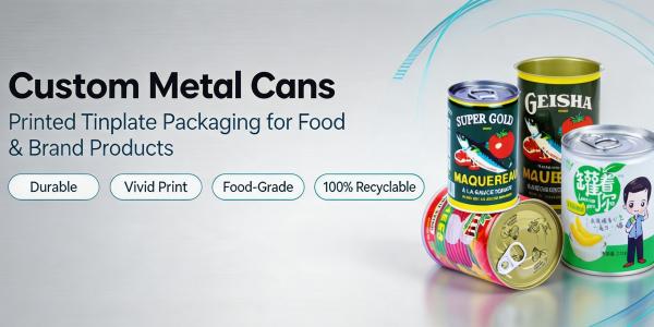 Premium Printed Metal Cans with Direct Metal Printing & Embossing Options