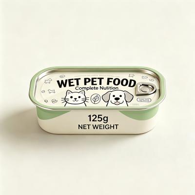 Straight 1/4 Club Can, 2‑Piece Food‑Grade Tinplate Rectangular Can for Sardine, Tuna & Wet Pet Food
