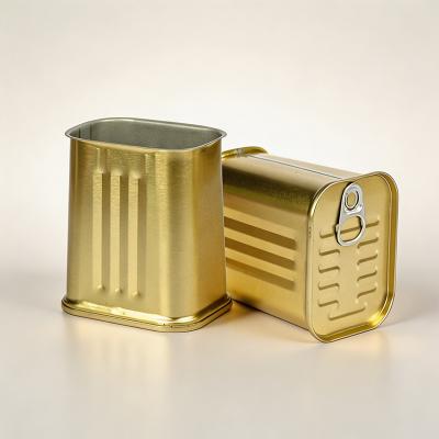701# Trapezoidal Tinplate Can 340g, Food‑Grade Easy‑Open EOE Lid Metal Can for Corned Beef & Luncheon Meat