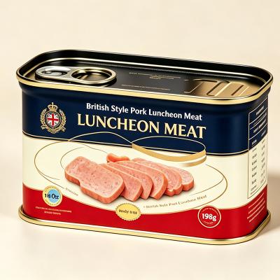 198g Square Empty Tinplate Cans with Easy Open EOE Lid, Food-Grade Retort-Safe Metal Packaging for Luncheon Meat & Canned Food