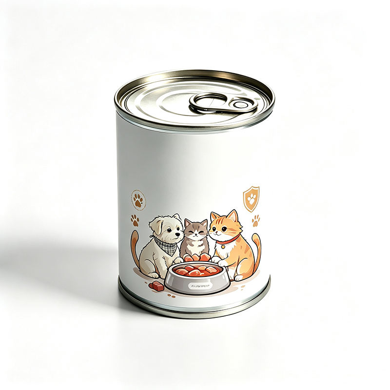 #588 Wholesale Round Three-Piece Tin Cans, Empty Metal Cans for Pet Wet Food Packaging