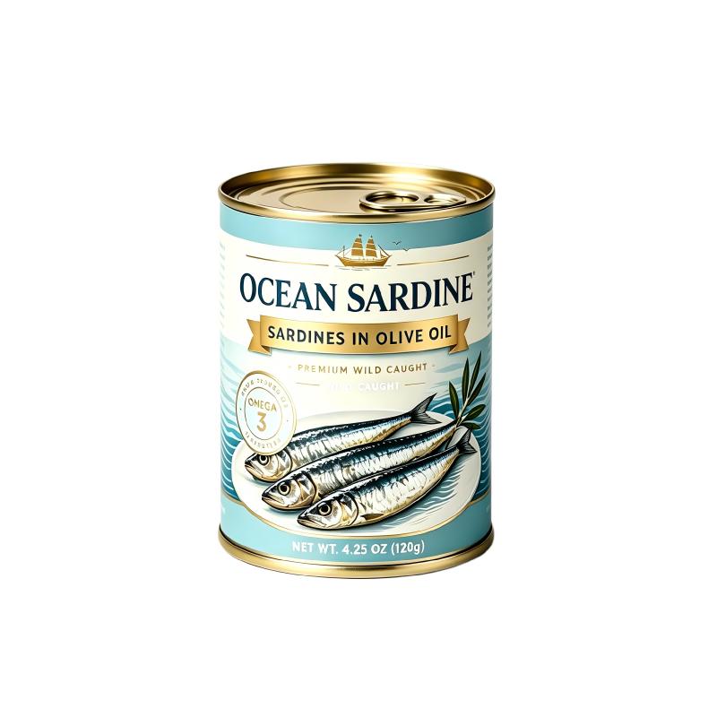 Empty Standard‑Size 1/4 Club Fish Can With Inner Lacquer Coating