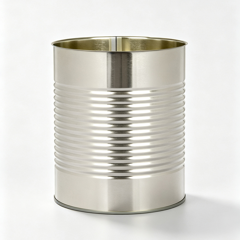 Size #10 Gold Food Grade Metal Can, Epoxy Phenolic Lined, Beaded