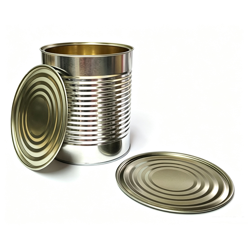 100 oz Metal Food Can (603×700 Size) and Gold Lid