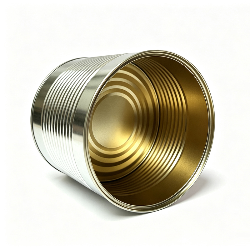 100 oz Metal Food Can (603×700 Size) and Gold Lid
