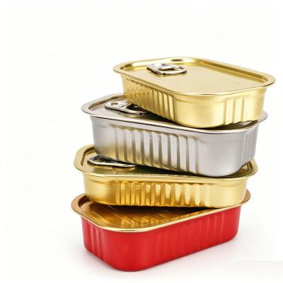 125ml Rectangular Nestable Tin Can with 311# EOE Lid
