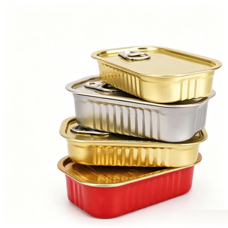 125ml Rectangular Nestable Tin Can with 311# EOE Lid