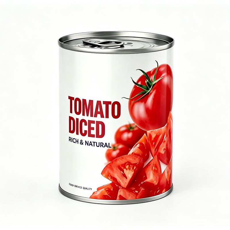 Wholesale 425g Empty Cylindrical Tin Cans | 83x113mm Metal Packaging for Tomato Diced