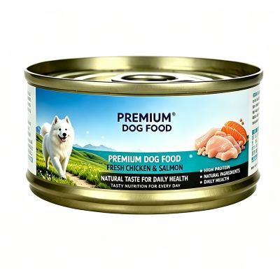 Custom Printed Logo Matte Easy Open Food Grade Tinplate Pet Food Cans with Crown Cap Lid Model #401