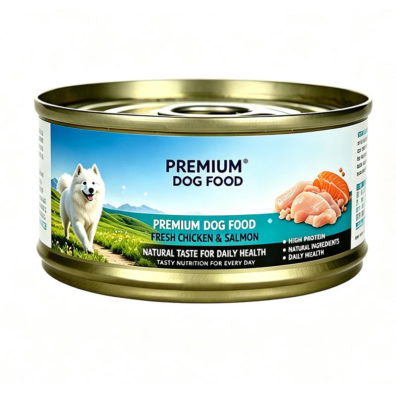 Custom Printed Logo Matte Easy Open Food Grade Tinplate Pet Food Cans with Crown Cap Lid Model #401