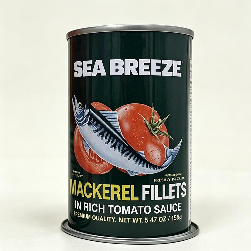 OEM Food-Grade Round Metal Can Containers for Commercial Fish Canning Industries