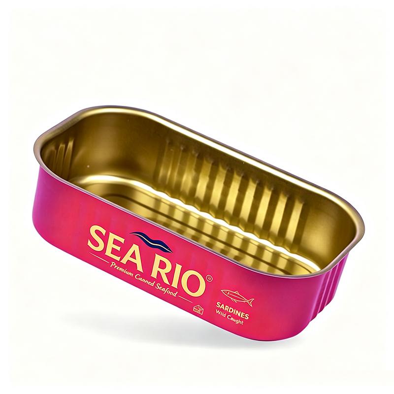 311# Custom Printed Rectangular Two-Piece Tinplate Empty Can