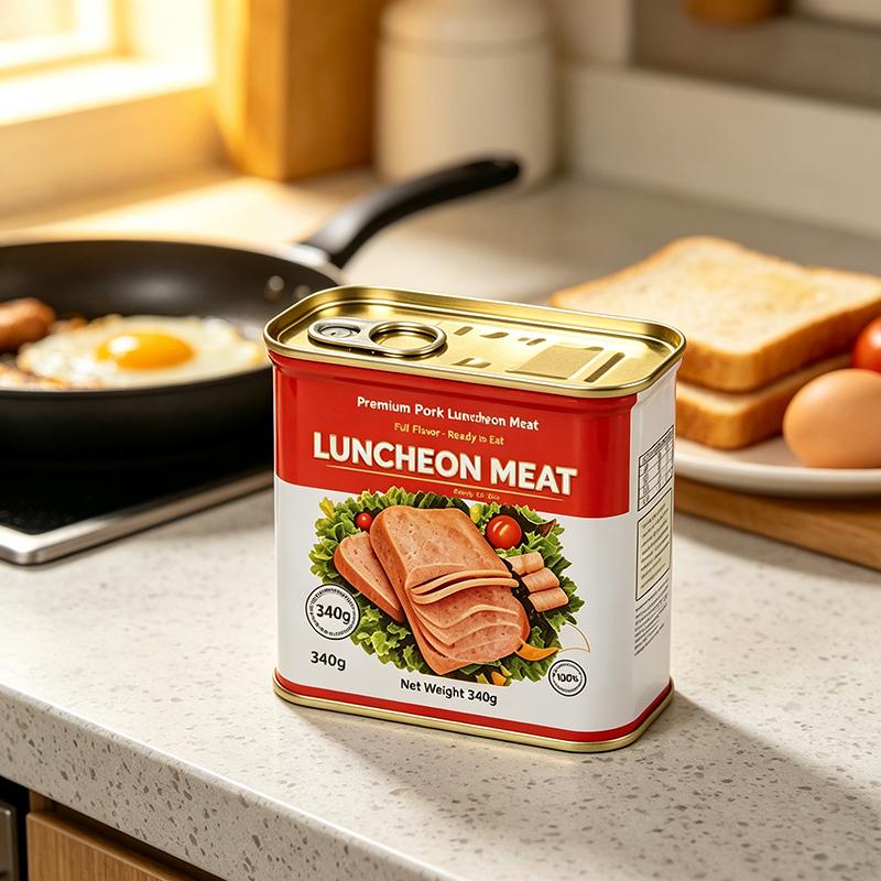 340# 340g Rectangular Tinplate Can with Easy Open End EOE Lid