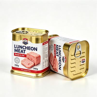 #701 Trapezoidal Tapered Meat Can 340g | Retort-Resistant Corned Beef Empty Tin with EOE