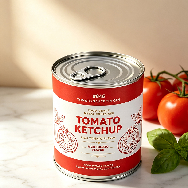 #846 Empty Tinplate Cans for Diced Tomatoes | Food-Grade Canning Packaging