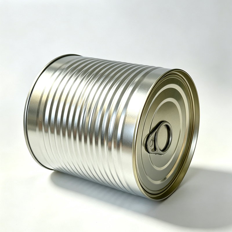Bulk Heavy-Duty #10 Plain Ribbed 3-Piece Metal Food Cans