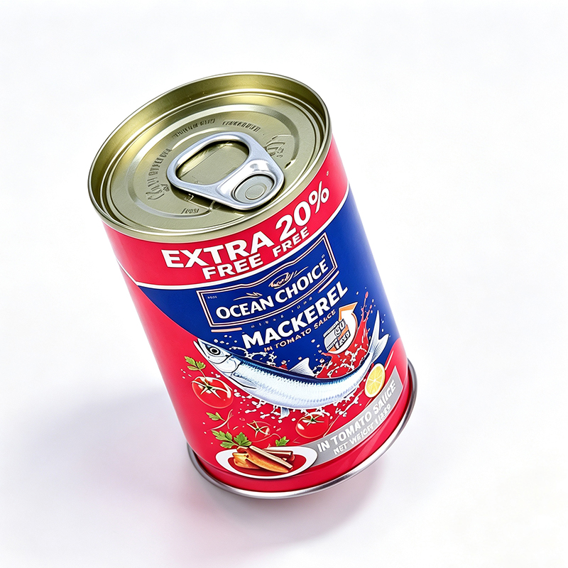 Bulk Custom Printed 155g Slim 3-Piece Tin Cans for Seafood & Sauces