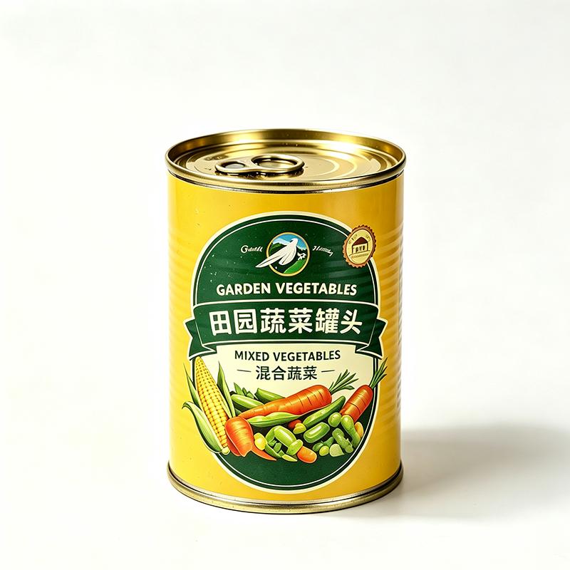 Customizable Volumetric Round Metal Containers for Commercial Vegetable Canning