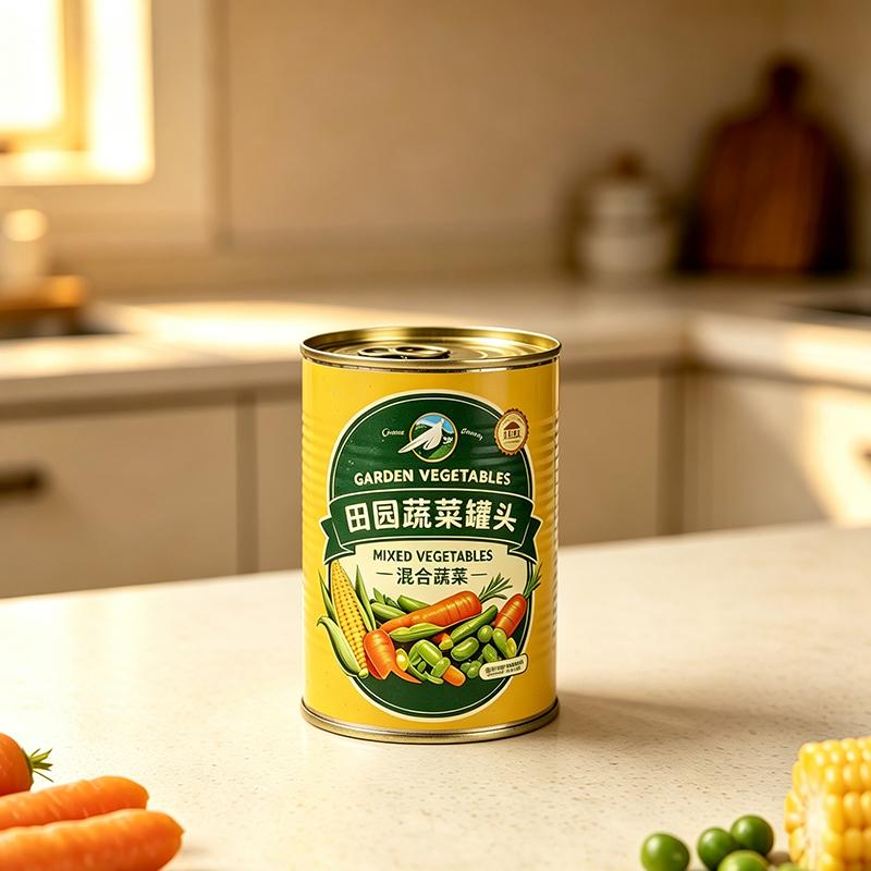 Customizable Volumetric Round Metal Containers for Commercial Vegetable Canning