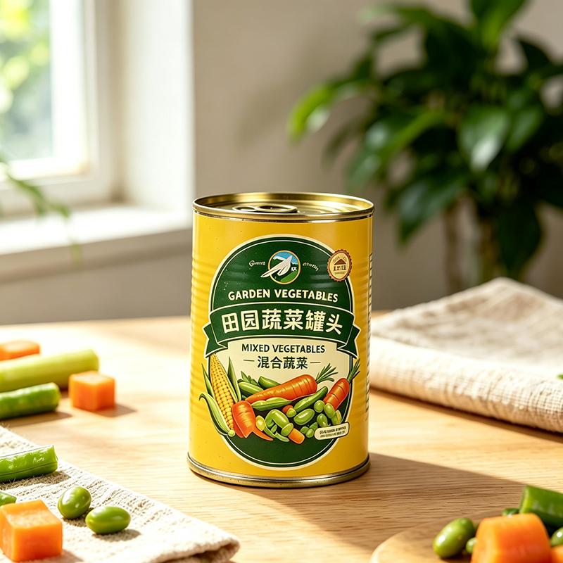 Customizable Volumetric Round Metal Containers for Commercial Vegetable Canning