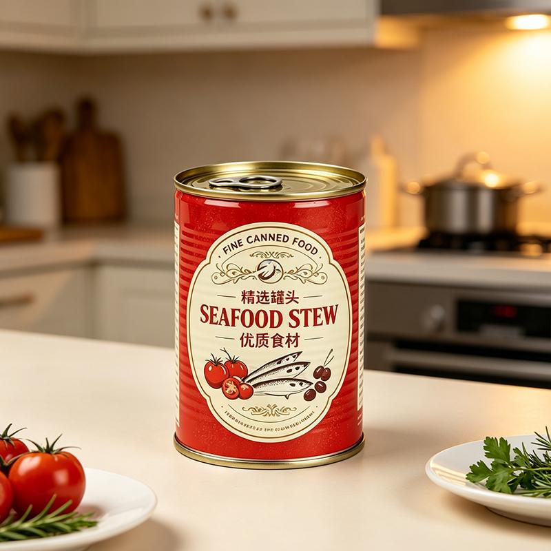High-Barrier Cylindrical Tinplate Canisters for Processed Seafood Stews and Thick Broths