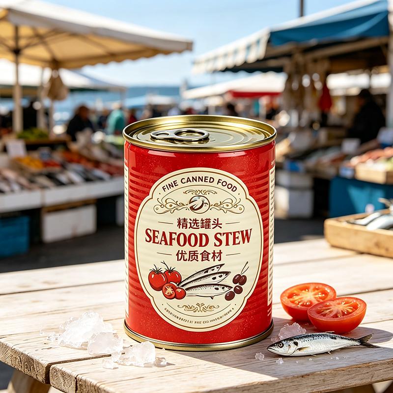 High-Barrier Cylindrical Tinplate Canisters for Processed Seafood Stews and Thick Broths