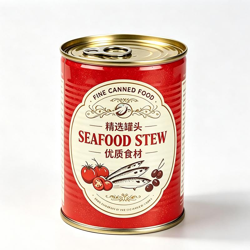 High-Barrier Cylindrical Tinplate Canisters for Processed Seafood Stews and Thick Broths