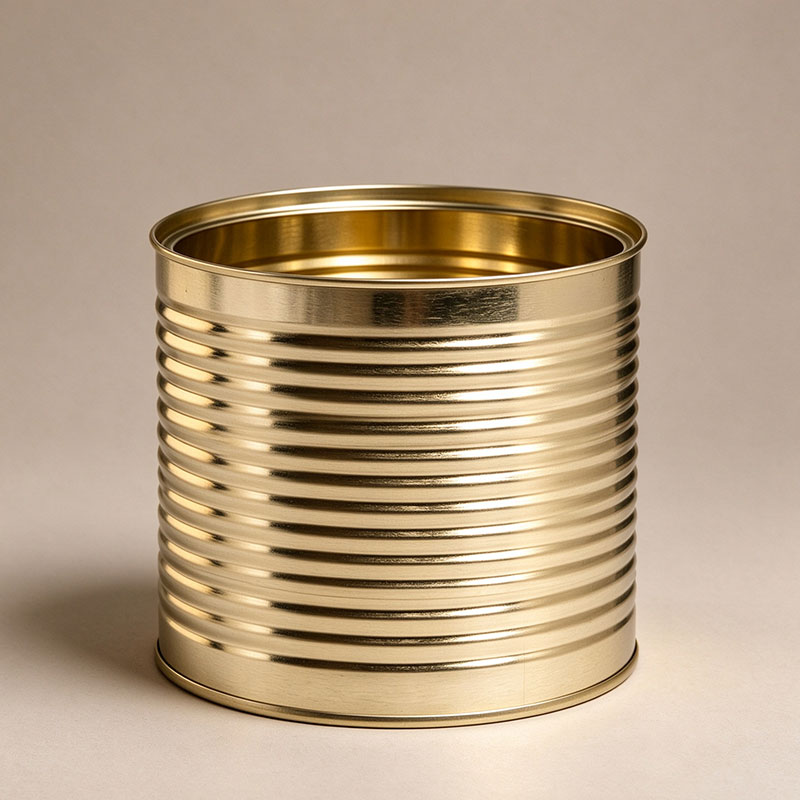 Industrial Gold Metal Containers - Odorless Empty Packaging Tins for Tea & Coffee
